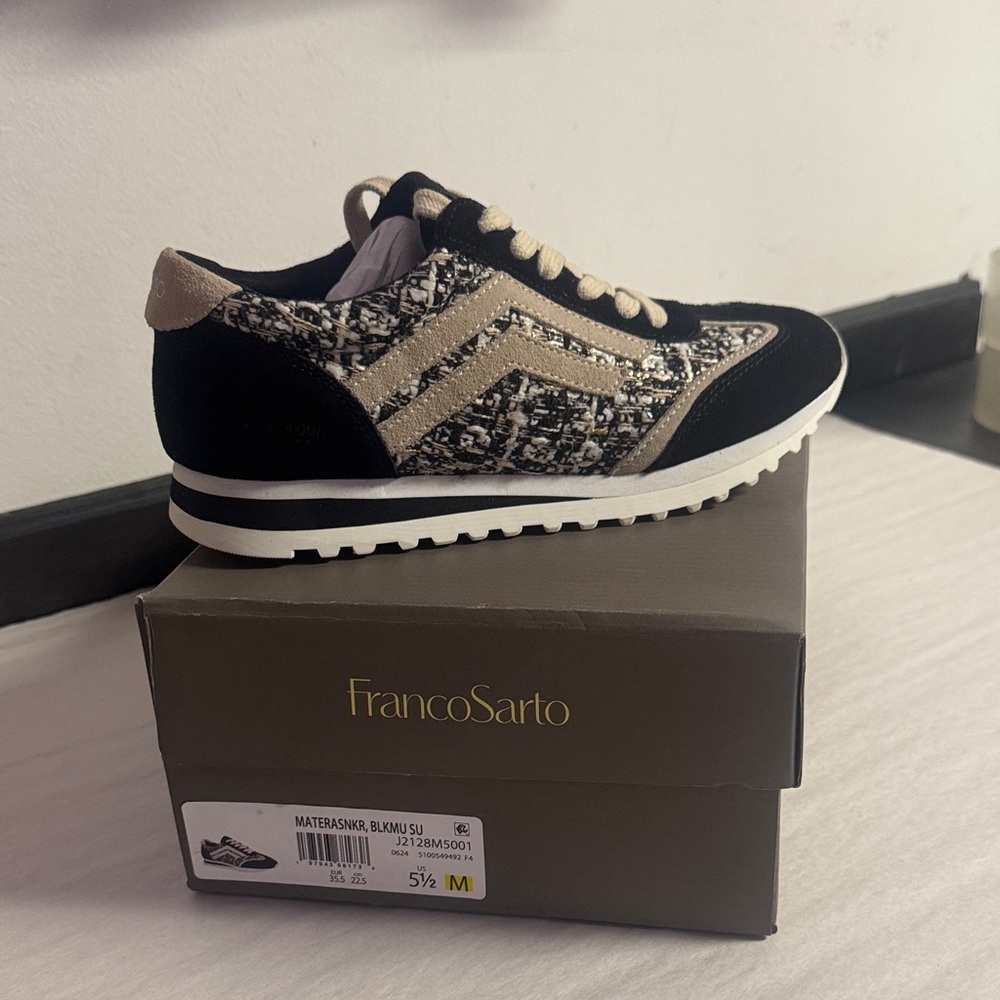 Franco Sarto Womens Matera Lace Up Fashion Sneaker Size 5.5 - Picture 10 of 15